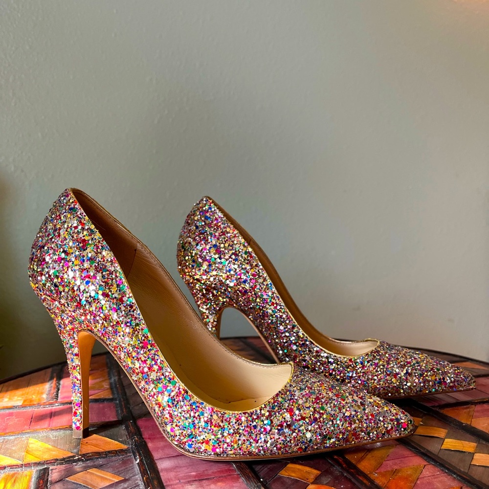 Kate Spade Glitter Heels